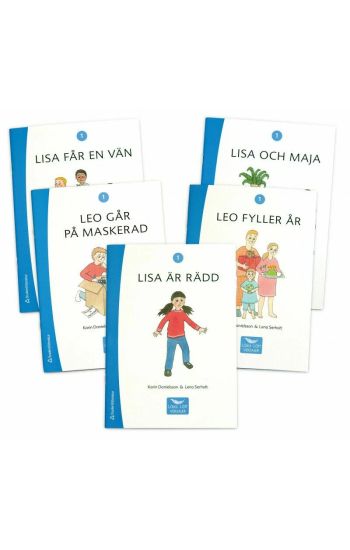 Läsa Lätt Versaler 1, fem olika böcker