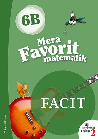 Mera Favorit matematik 6B för räknehäfte Facit till upplaga 2, 5-pack
