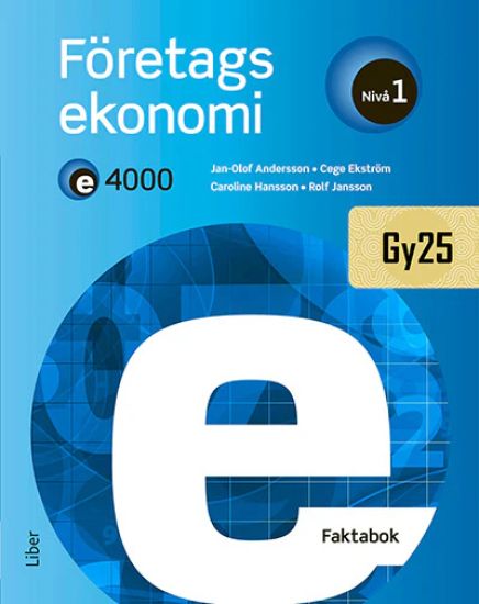 E4000 Företagsekonomi nivå 1 Faktabok