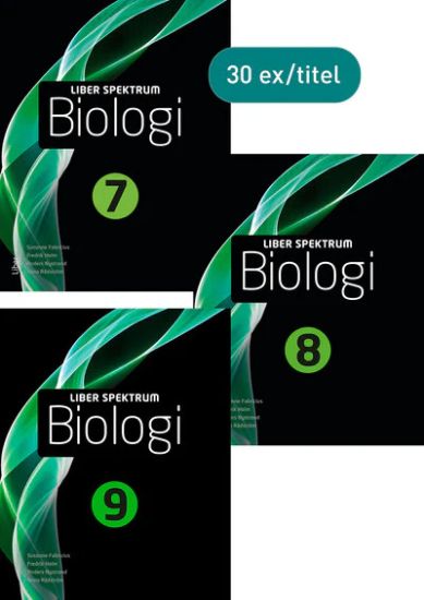 Liber Spektrum Biologi 7, 8 och 9 årskursbok Klasspaket 30 elever