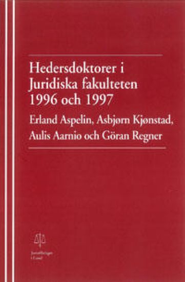 Hedersdoktorer i Juridiska fakulteten 1996 och 1997