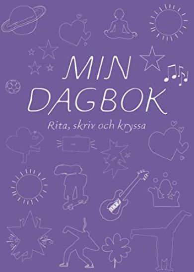 Min dagbok : rita, skriv och kryssa (lila)