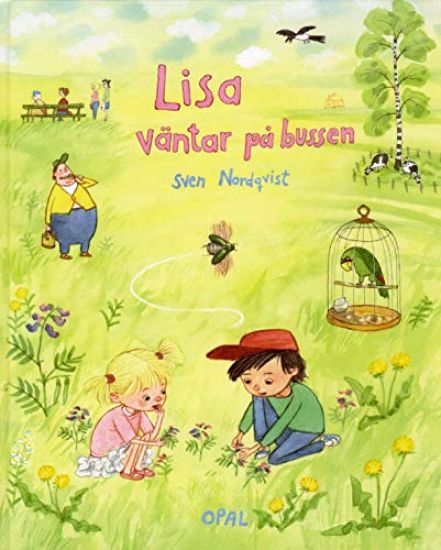 Lisa väntar på bussen