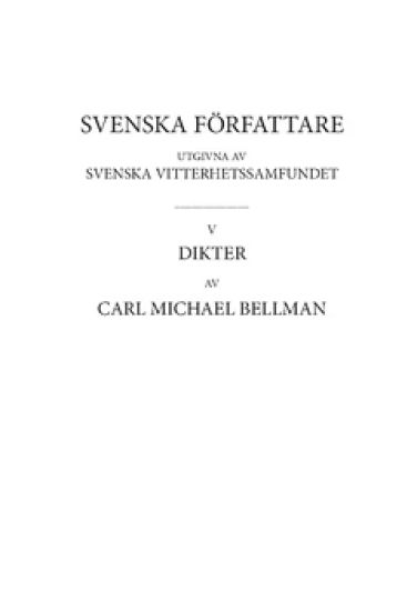Dikter 3 : Fredmans epistlar, ordbok