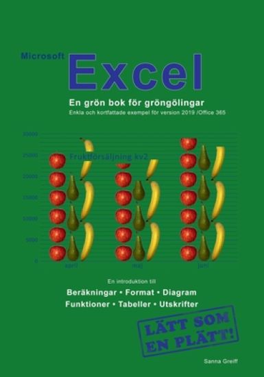 Microsoft Excel : en grön bok för gröngölingar - för version 2019 / Office 365