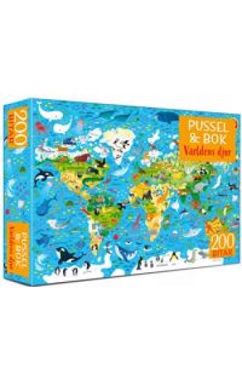 Pussel & bok. Världens djur