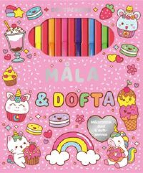 Måla & dofta : Målarblock med 6 doftpennor