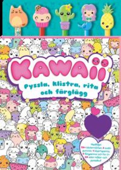 Kawaii : Pyssla, klistra, rita och färglägg