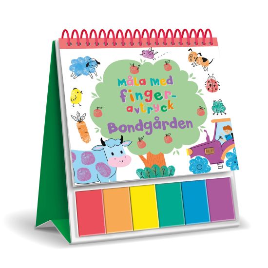 Måla med fingeravtryck: Bondgården
