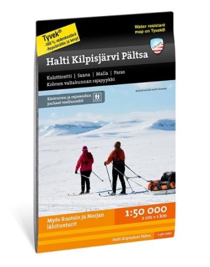 Kansikuva: Halti-Kilpisjärvi-Pältsa tunturikartta 1:50 000