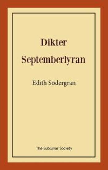 Dikter: septemberlyran