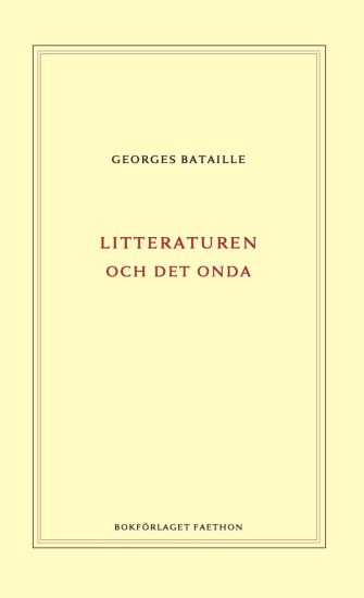Litteraturen och det onda