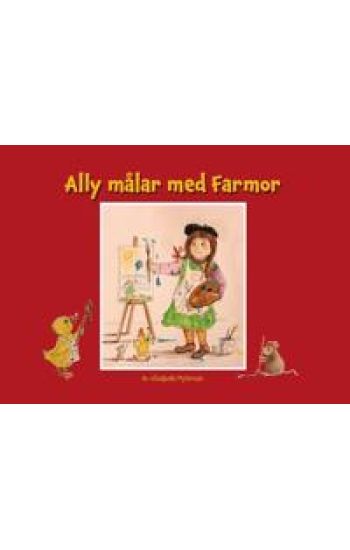 Ally målar med Farmor