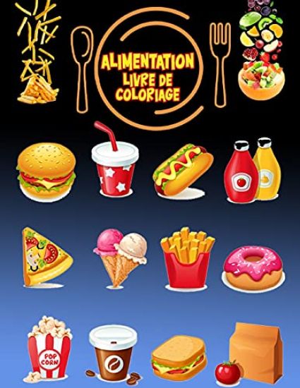 Alimentation Livre de coloriage