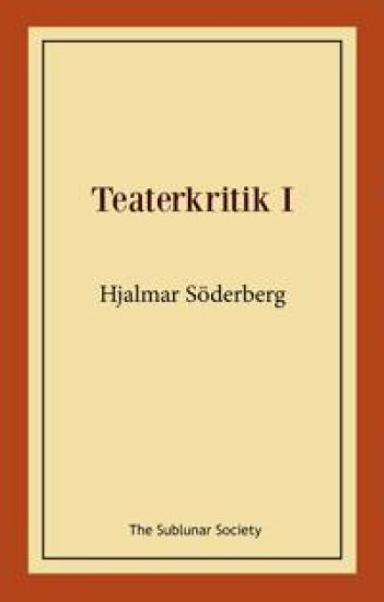 Teaterkritik I