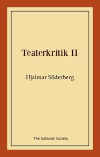 Teaterkritik II