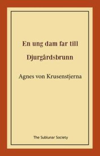 En ung dam far till Djurgårdsbrunn