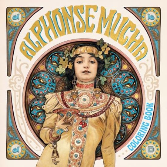 Alphonse Mucha Coloring Book