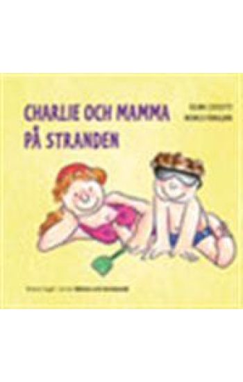 Charlie och mamma på stranden
