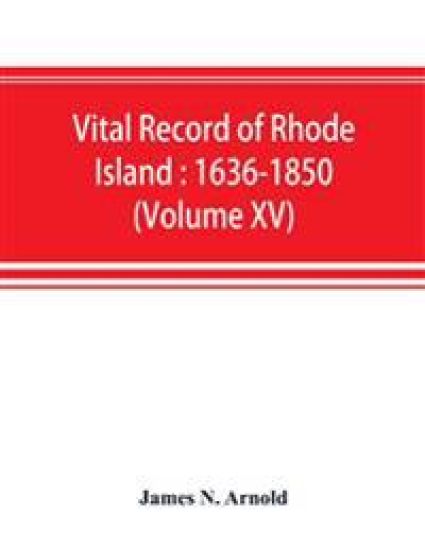Vital record of Rhode Island
