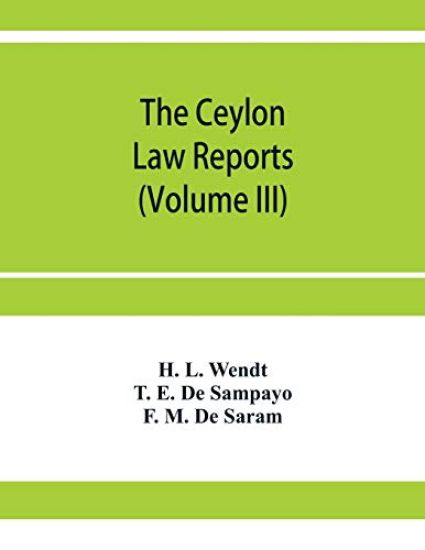 The Ceylon Law reports