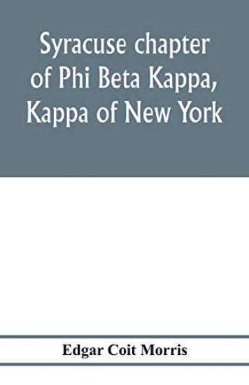 Syracuse chapter of Phi Beta Kappa, Kappa of New York