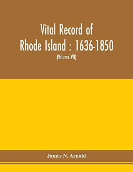 Vital record of Rhode Island
