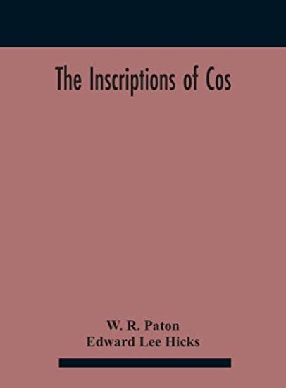 The Inscriptions Of Cos