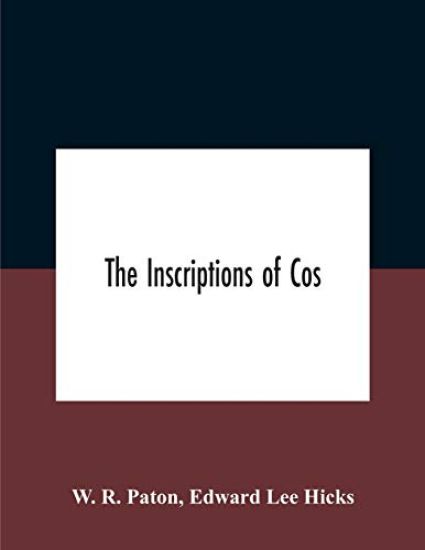 The Inscriptions Of Cos