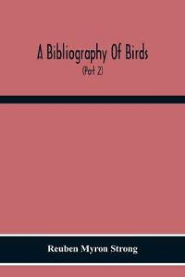 A Bibliography Of Birds