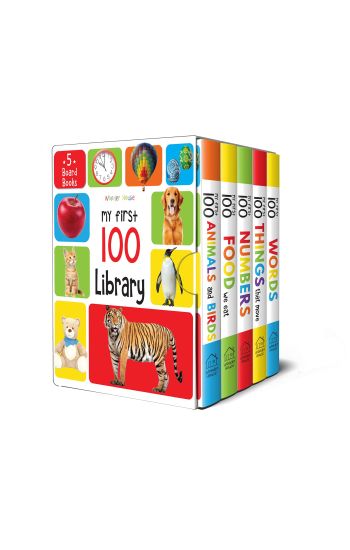 My First 100 Library: Boxset of 5 Early Learning Board Books