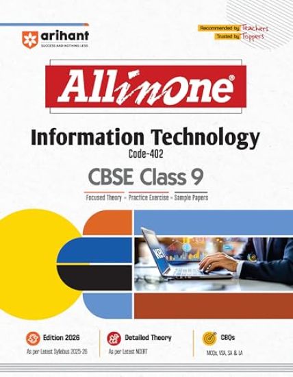 Arihant All in One Information Technology Class 9 for Cbse Exam 2025-26 as Per Recommendations of Nep 2020 Based on the Latest Ncert