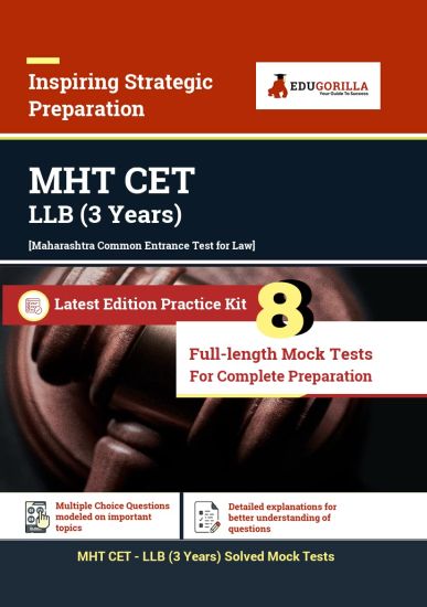 MAH CET LLB 3 Years Exam Prep Book 2025 - 8 Full Length Mock Tests and 8 Sectional Tests (1500 Solved Objective Questions) with Free Access to Online Tests