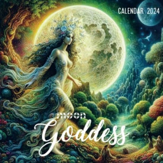 Moon Goddess with Moon phases