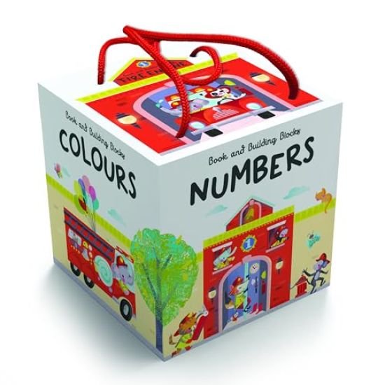 Fire Engine (Book & Building Blocks Tower)