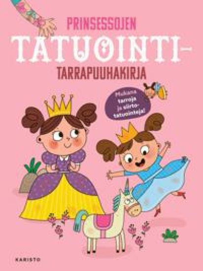 Kansikuva: Prinsessojen tatuointitarrapuuhakirja
