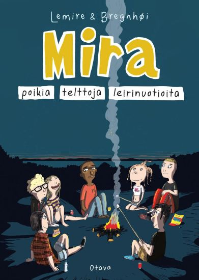 Mira: poikia, telttoja, leirinuotioita
