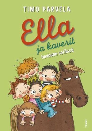 Ella ja kaverit hevosen selässä