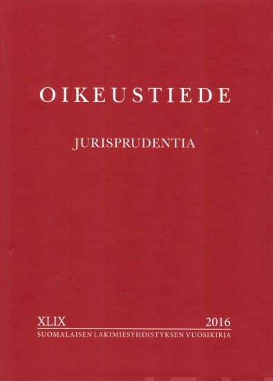 Kansikuva: Oikeustiede - Jurisprudentia