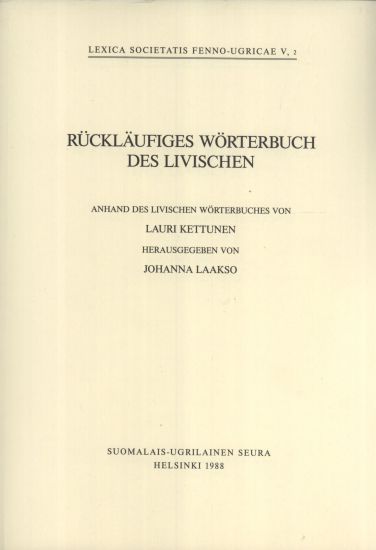 Rückläufiges wörterbuch des livischen