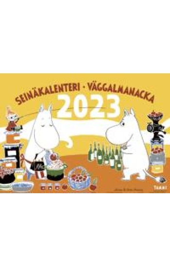 Muumiperheen vuosi 2023 seinäkalenteri ja kirja