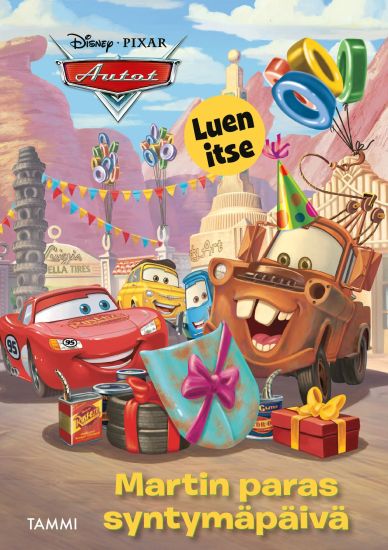 Kansikuva: Disney Pixar Autot. Martin paras syntymäpäivä. Luen itse