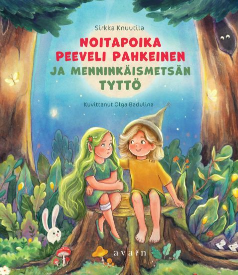 Kansikuva: Noitapoika Peeveli Pahkeinen ja Menninkäismetsän tyttö