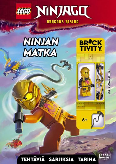 Kansikuva: LEGO Ninjago Ninjan matka puuhakirja ja lelu