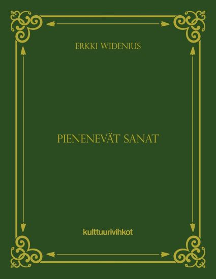 Kansikuva: Pienenevät sanat