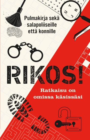 Kansikuva: RIKOS! Pulmakirja sekä salapoliiseille että konnille  - Ratkaisu on omissa käsissäsi