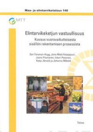 Kansikuva: Elintarvikeketjun vastuullisuus