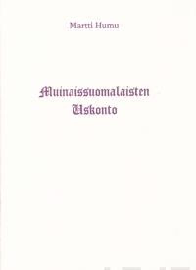 Muinaissuomalaisten uskonto