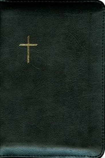 Raamattu (pienoisraamattu, 104x150 mm, nahakakansi, vetoketju, reunahakemisto, kartasto, 2 lukunauhaa)