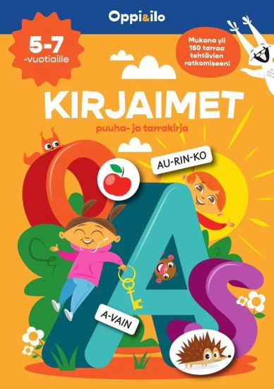 KIRJAIMET puuha- ja tarrakirja 5-7 v